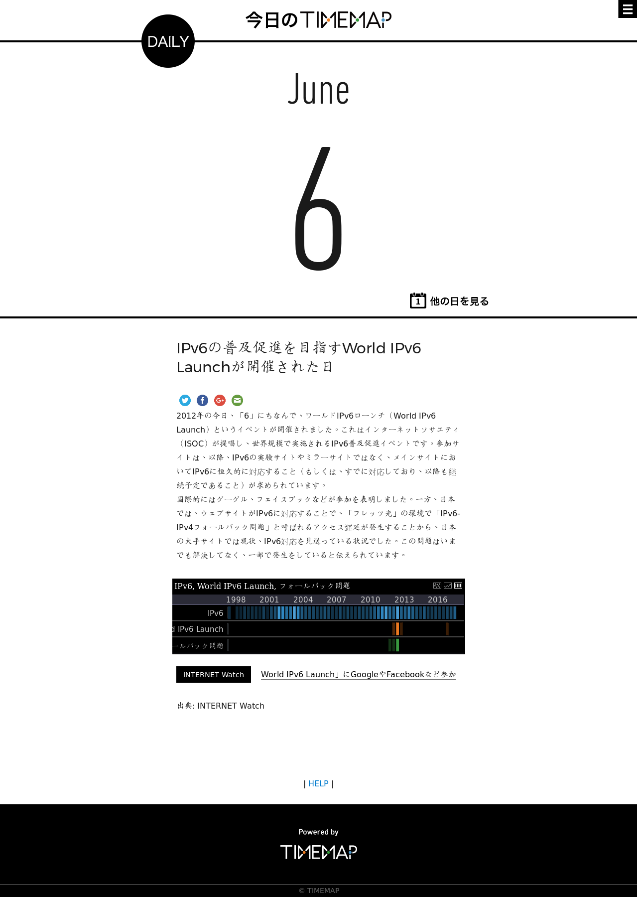 2016年6月6日 – TIMEMAP